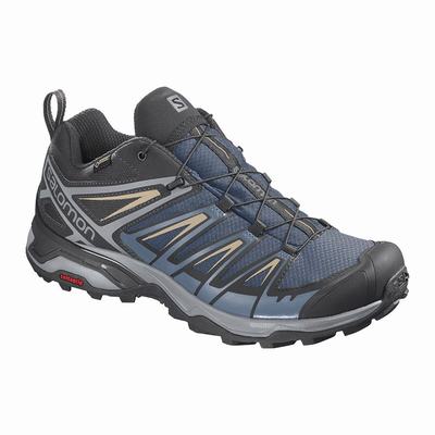 Férfi Salomon X ULTRA 3 GORE-TEX Túracipő SA5320914 Sötétkék/Kék